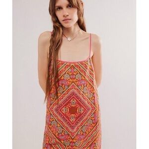 NWOT Free People Heart Eyes Mini Dress